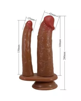 Pretty Love - Hulbert Doppeldildo mit Vibration Mulato