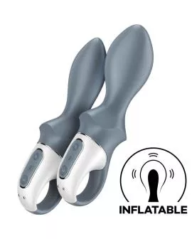 Satisfyer Air Pump Booty 1 - Aufblasbarer Anal Vibrator Grau
