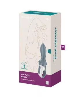 Satisfyer Air Pump Booty 1 - Aufblasbarer Anal Vibrator Grau