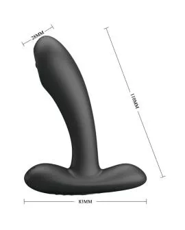 Pretty Love - Remington Anal- und Vaginal-Vibrator Schwarz
