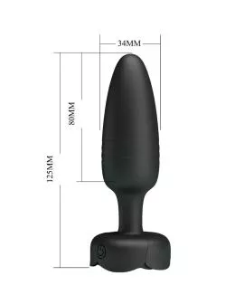 Pretty Love - Tarion Anal Plug mit LED-Licht schwarz 12,5 cm