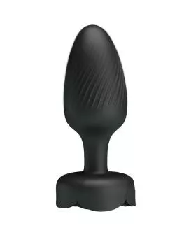 Pretty Love - Olman Anal Plug mit LED-Licht Schwarz 8,8 cm