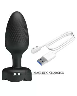 Pretty Love - Varian Anal Plug mit LED-Licht schwarz 10,8 cm