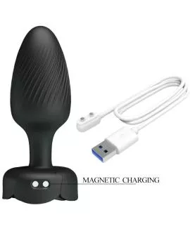 Pretty Love - Osborn Anal Plug mit LED-Licht Schwarz 9,8 cm
