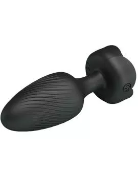 Pretty Love - Osborn Anal Plug mit LED-Licht Schwarz 9,8 cm