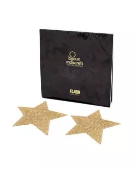 Bijoux - Indiscrets Flash Golden Star Nippelabdeckungen