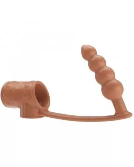 PRETTY LOVE - PENISHÜLLE MIT ANALPLUG NATUR