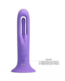 Pretty Love Killmoulis Hasenvibrator - 12 Modi Lila