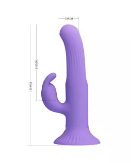 Pretty Love Killmoulis Hasenvibrator - 12 Modi Lila
