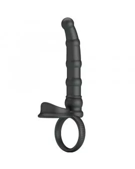 PRETTY LOVE - TATUM VIBRIERENDER PENISRING MIT STECKER 10 VIBRATIONEN SCHWARZ