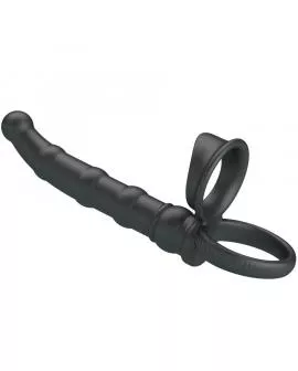 PRETTY LOVE - TATUM VIBRIERENDER PENISRING MIT STECKER 10 VIBRATIONEN SCHWARZ