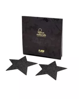 Bijoux Indiscrets - Schwarze Star-Flash-Nippelkappen