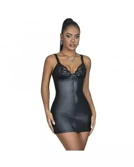 Subblime - Lederkleid mit Reißverschluss Schwarz 957568