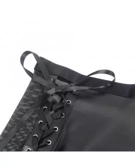 SUBBLIME - 957582 LEDER-BH UND ROCK-SET SCHWARZ 