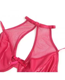 SUBBLIME - 957605 LEDER-BH UND ROCK-SET ROT 