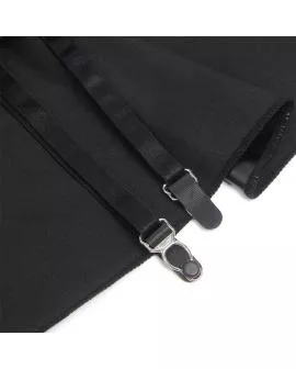 SUBBLIME - 957704 LEDERKLEID MIT SPITZENREISSVERSCHLUSS SCHWARZ 