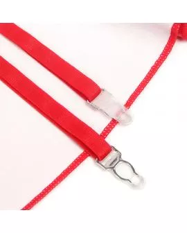 Subblime Lederkleid mit Spitzen-Reißverschluss Rot - 957728