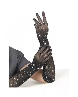 SUBBLIME - 957469SHINE TRANSPARENTE HANDSCHUHE SCHWARZ S/M