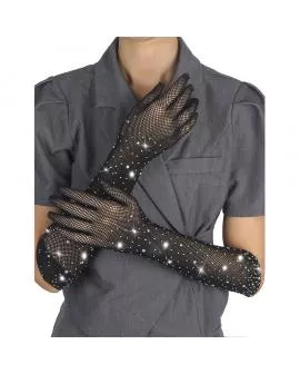 SUBBLIME - 957469SHINE TRANSPARENTE HANDSCHUHE SCHWARZ S/M
