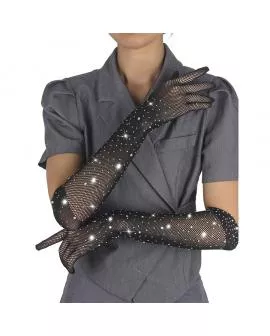SUBBLIME - 957469SHINE TRANSPARENTE HANDSCHUHE SCHWARZ S/M