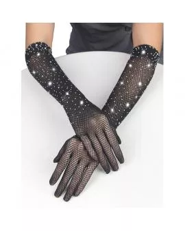 SUBBLIME - 957469SHINE TRANSPARENTE HANDSCHUHE SCHWARZ S/M