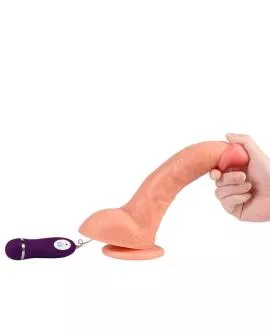 SHEQU Beast - Vibrierender Dildo mit Fernbedienung 24,5 cm