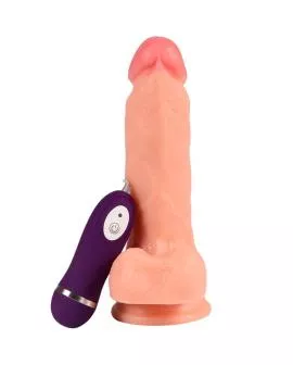 SHEQU - Iron Dragon Vibrator-Dildo mit Fernbedienung 17,5 cm