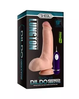 SHEQU - Lungton Vibratordildo mit Fernbedienung 22,5 cm