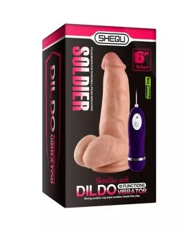 SHEQU Soldier Vibrator Dildo mit Fernbedienung - 16 cm
