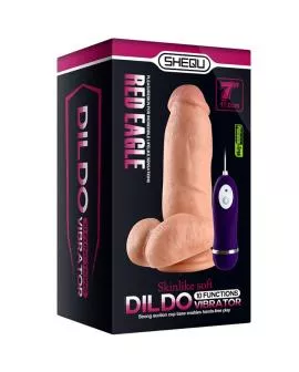 SHEQU Red Eagle Vibratordildo mit Fernbedienung - 17 cm