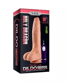 SHEQU - Holy Dragon Vibratordildo mit Fernbedienung 20,5 cm