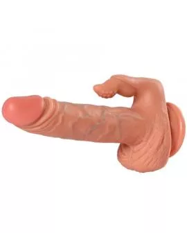 SHEQU - JULIAN DILDO UND KLITORISSTIMULATOR MIT VIBRATION UND FERNBEDIENUNG 16 CM