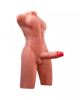 XISE - JASON HALBKÖRPER REALISTISCHER  TORSO MIT STOSS UND VIBRATION 55 CM