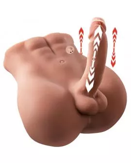 XISE - BERTLETT DILDO ASS REALISTISCHER DILDO UND ANUS-MASTURBATOR VORDERE POSITION MIT STOSS 18 CM