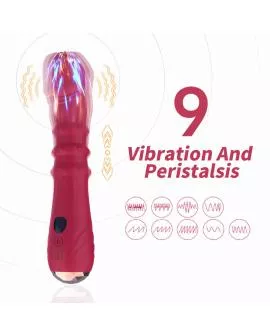 ARMONY - THERMO-EINSTELLBARER PUNKT-A-STIMULATOR-VIBRATOR-DILDO ROT