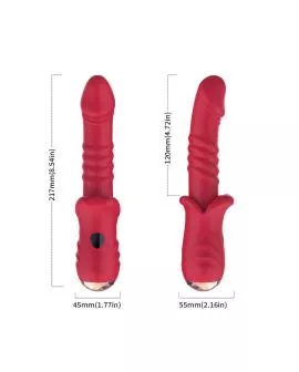 ARMONY - POINT A STIMULIERENDER VIBRATORDILDO ROT