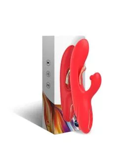 ARMONY - G-PUNKT- UND KLITORIS-STIMULATOR-VIBRATOR MIT OSZILLIERENDER ZUNGE ROT