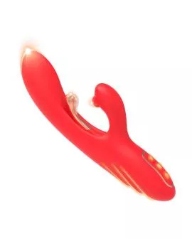 ARMONY - G-PUNKT- UND KLITORIS-STIMULATOR-VIBRATOR MIT OSZILLIERENDER ZUNGE ROT