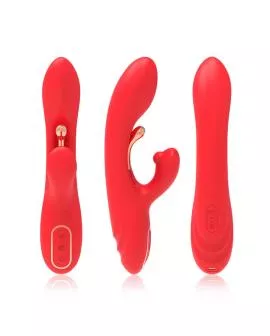 ARMONY - G-PUNKT- UND KLITORIS-STIMULATOR-VIBRATOR MIT OSZILLIERENDER ZUNGE ROT
