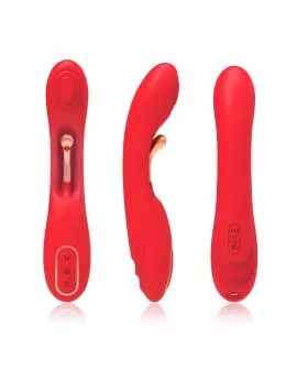 ARMONY - VIBRATOR MIT OSZILLIERENDER ZUNGE ROT
