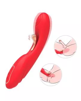 ARMONY - VIBRATOR MIT OSZILLIERENDER ZUNGE ROT