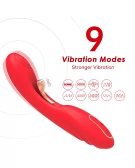 ARMONY - VIBRATOR MIT OSZILLIERENDER ZUNGE ROT