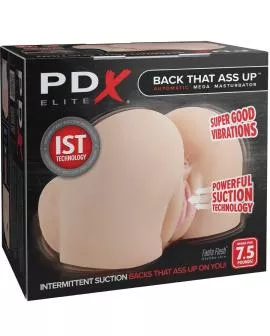 PDX ELITE - BACK THAT ASS UP REALISTISCHER VIBRIERENDER VAGINA- UND ANUS-MASTURBATOR