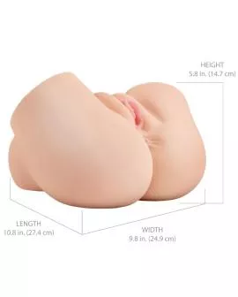 PDX ELITE - BACK THAT ASS UP REALISTISCHER VIBRIERENDER VAGINA- UND ANUS-MASTURBATOR