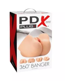 PDX PLUS - 360 BANGER REALISTISCHER ANAL- UND VAGINA-MASTURBATOR