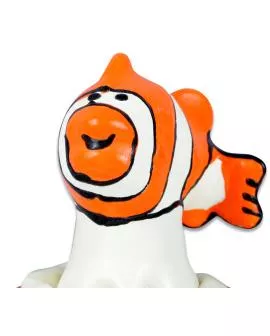 Condomerie - Handbemalte Neuheitskondome Fisch Orange