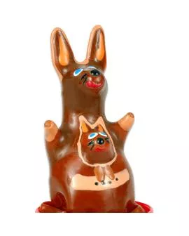 CONDOMERIE - Handbemalte Neuheitskondome Känguru Modell 1
