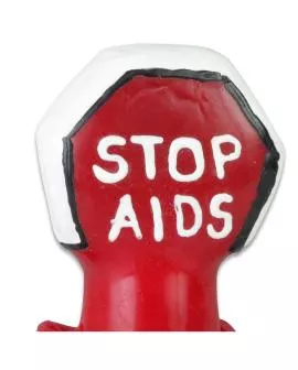 Condomerie - Handbemalte Neuheiten-Kondome Stop AIDS