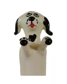 CONDOMERIE - HANDBEMALTE NEUHEITSKONDOME GLÜCKLICHER WEISSER HUND