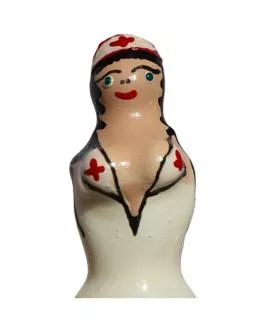 Condomerie - Handbemalte Kondome Krankenschwester Blond